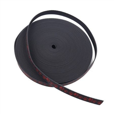 Черен еко-приятелски лапа отпечатани пластмасово покритие шембъл