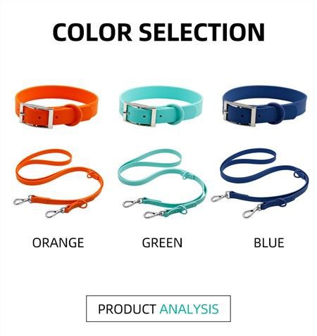 Водоустойчив PVC нашийник и каишка за домашни любимци